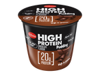 Pudim de chocolate Milbona rico em proteínas.