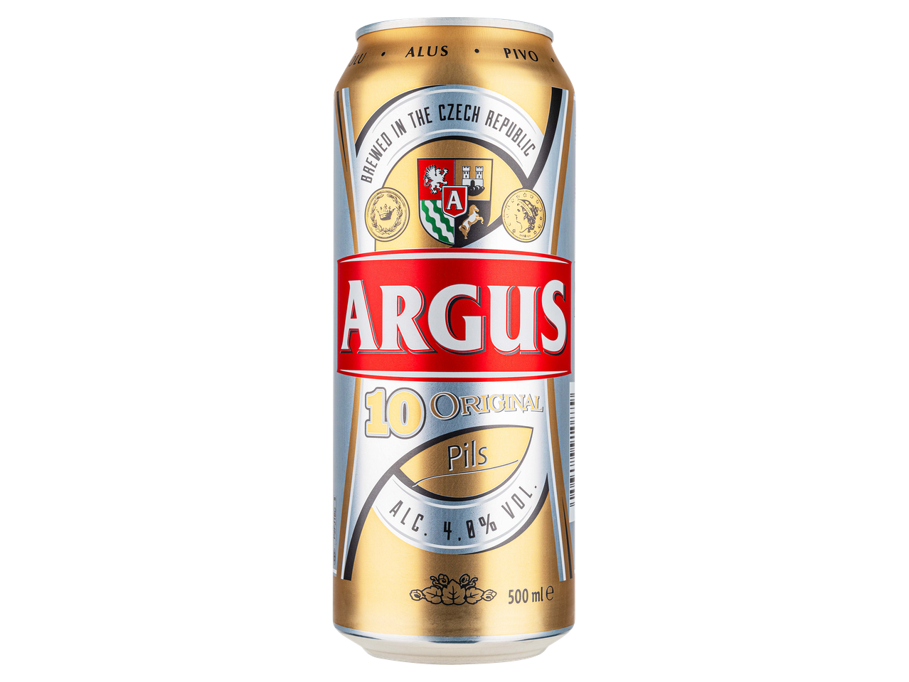 Világos sör fémdobozban, 500 ml-es kiszerelésben.