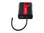 Portable air compressor with a digital display and flexible hose