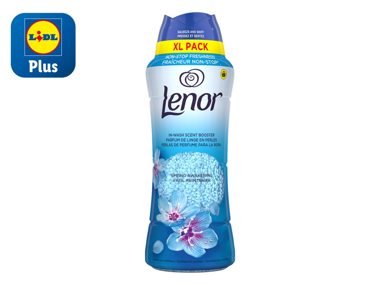 Lenor Spring Awakening in-wash scent booster, XL pack from Lidl Plus.