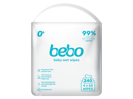BEBO Бебешки влажни кърпички