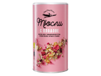 Розова кутия мюсли с плодове, овесени ядки, лиофилизирани ягоди, сушени ябълки, фурми и стафиди.