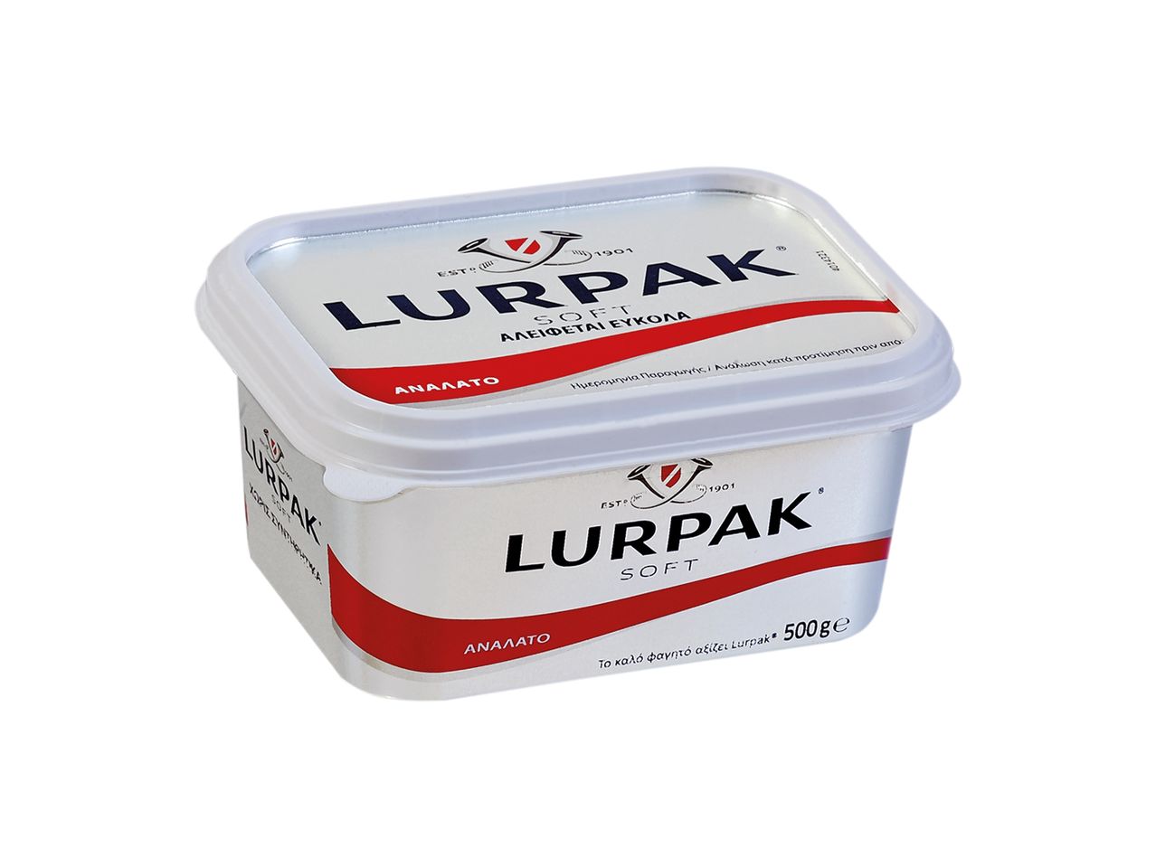 Μια συσκευασία Lurpak βουτύρου.