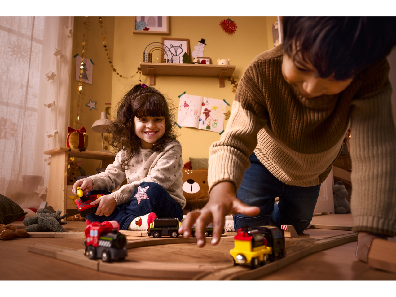 Playtive Lokomotywa samobieżna z wagonikiem lub 2 wagonikami