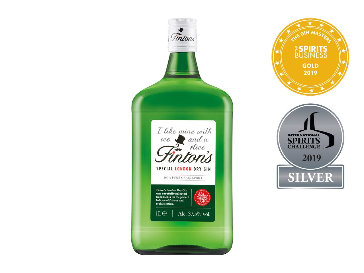 Go to full screen view: Finton's Special London Dry Gin - Image 1