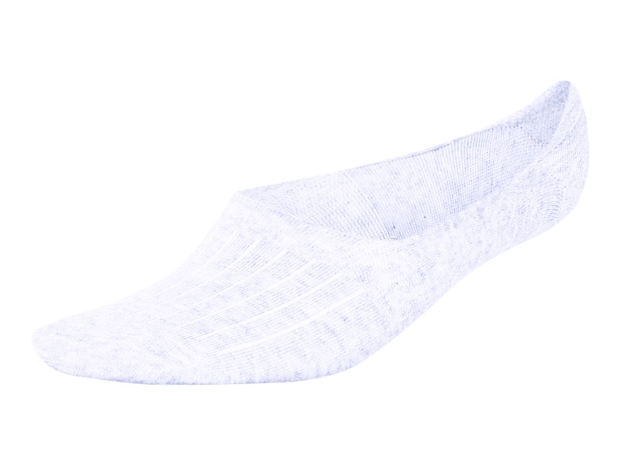 White, lacy no-show socks.