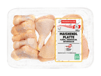 Wiesentaler Maishendl Platte mit Flügeln, Oberkeulen und Unterkeulen, 800g