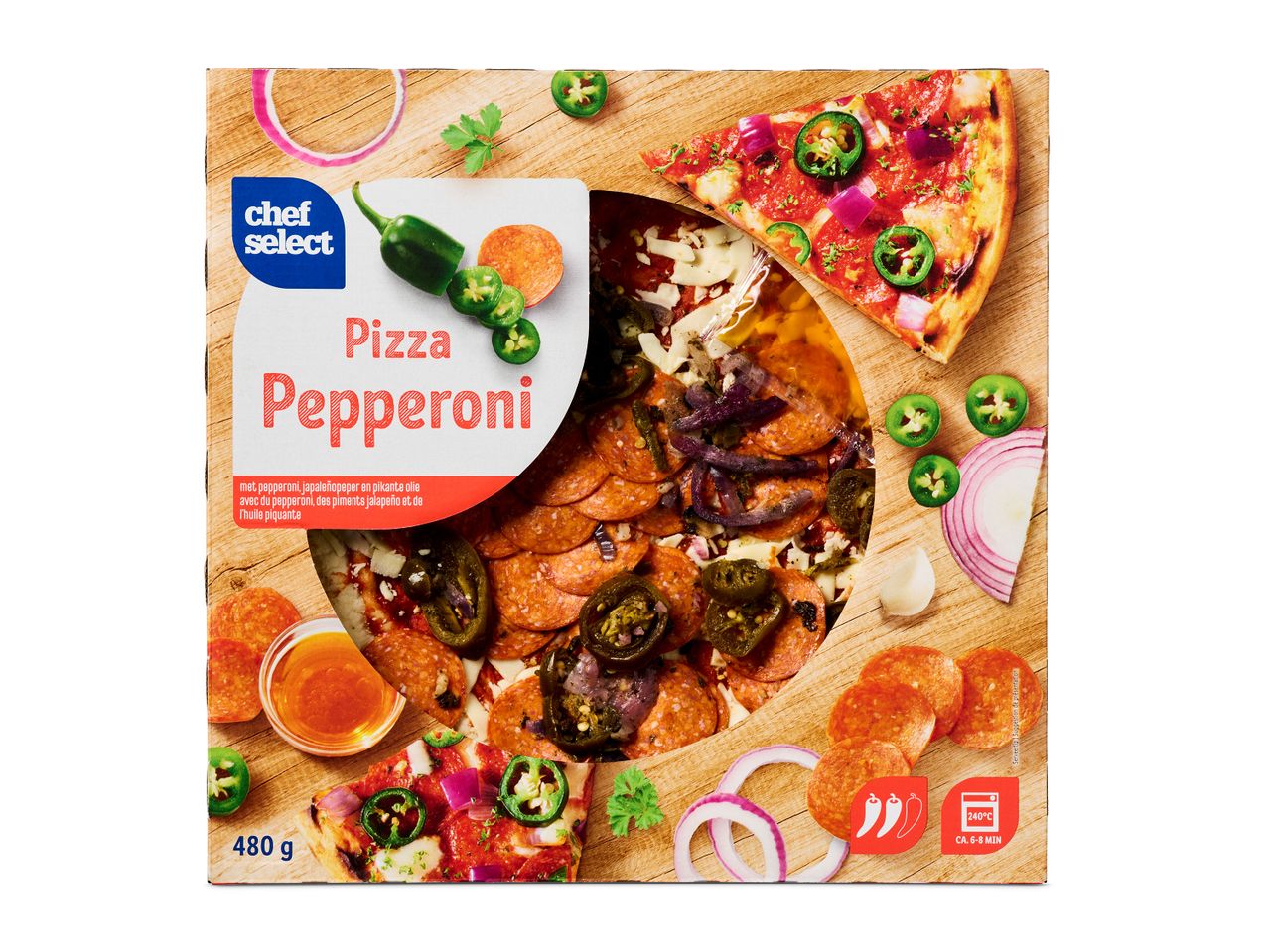 Ga naar volledige schermweergave: Verse pizza pepperoni - afbeelding 1
