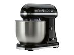 Retro-style black stand mixer with a stainless steel bowl and the year 1973 on the side