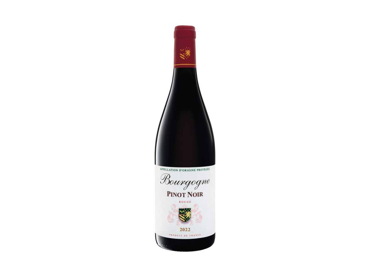 Burgundijos Pinot Noir Rouge 2022 vyno butelis.