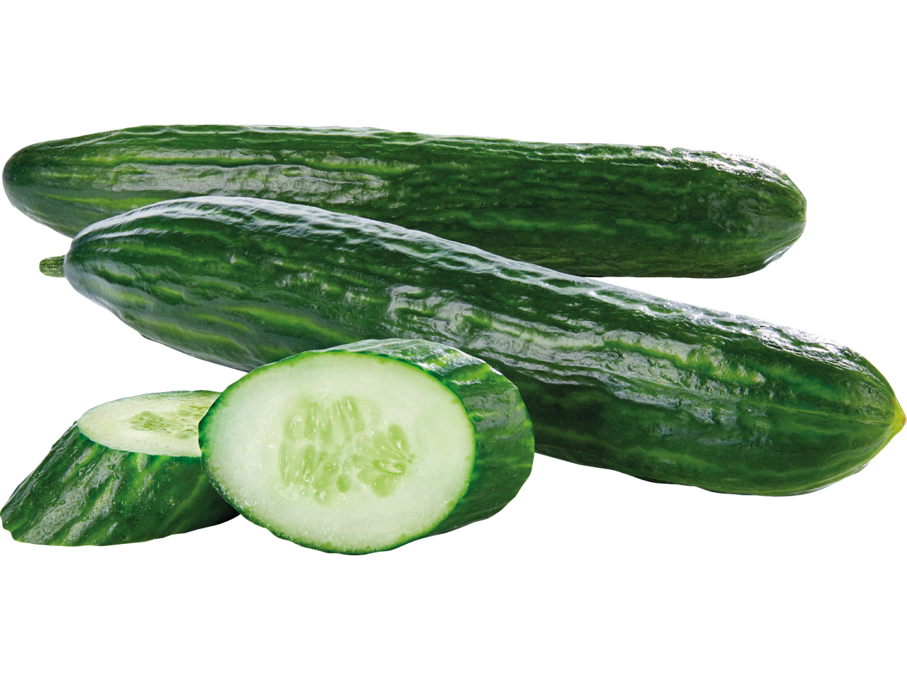 Gurkor: hela och skivade.