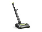 Cordless upright vacuum cleaner in grey and green