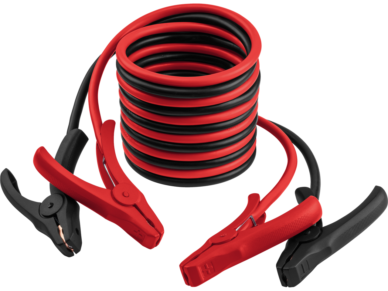 Ultimate Speed Starthilfekabel mit roten und schwarzen Klemmen.