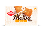 Verpakking voor sesam toastjes met gebroken toastjes en zaden, 100% vegan.