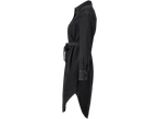 Rochie de blugi neagră esmara® pentru femei, cu curea în talie și tiv asimetric.