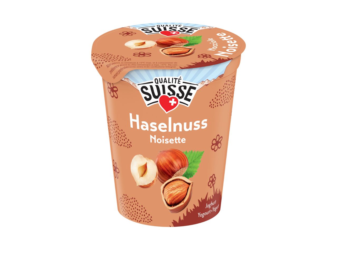 Qualité Suisse Haselnuss Joghurt.