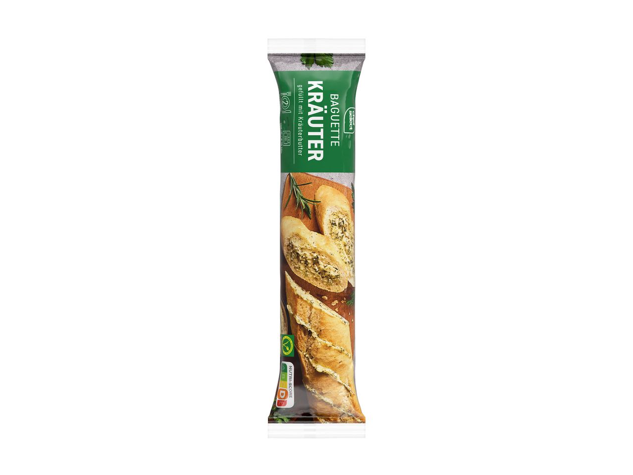 Baguettes mit Kräuterbutter, Chef Select Verpackung.
