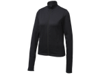 CRIVIT Rib dames sportvest, zwart, met opstaande kraag en rits.