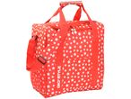 Red and white Thermal Bag with a shoulder strap