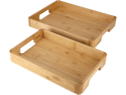 Silvercrest® Bambukinių padėklų rinkinys