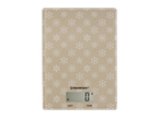 SILVERCREST® digital kitchen scales with a snowflake pattern, displaying 0g.