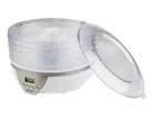 Déshydrateur alimentaire SilverCrest avec plusieurs plateaux transparents.