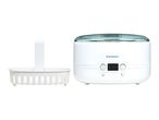 Ultrasonic cleaner with a removable basket and digital display