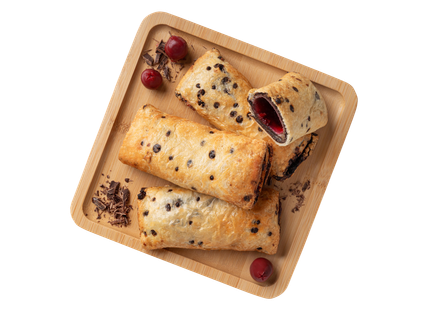 Belga csokis-meggyes párna