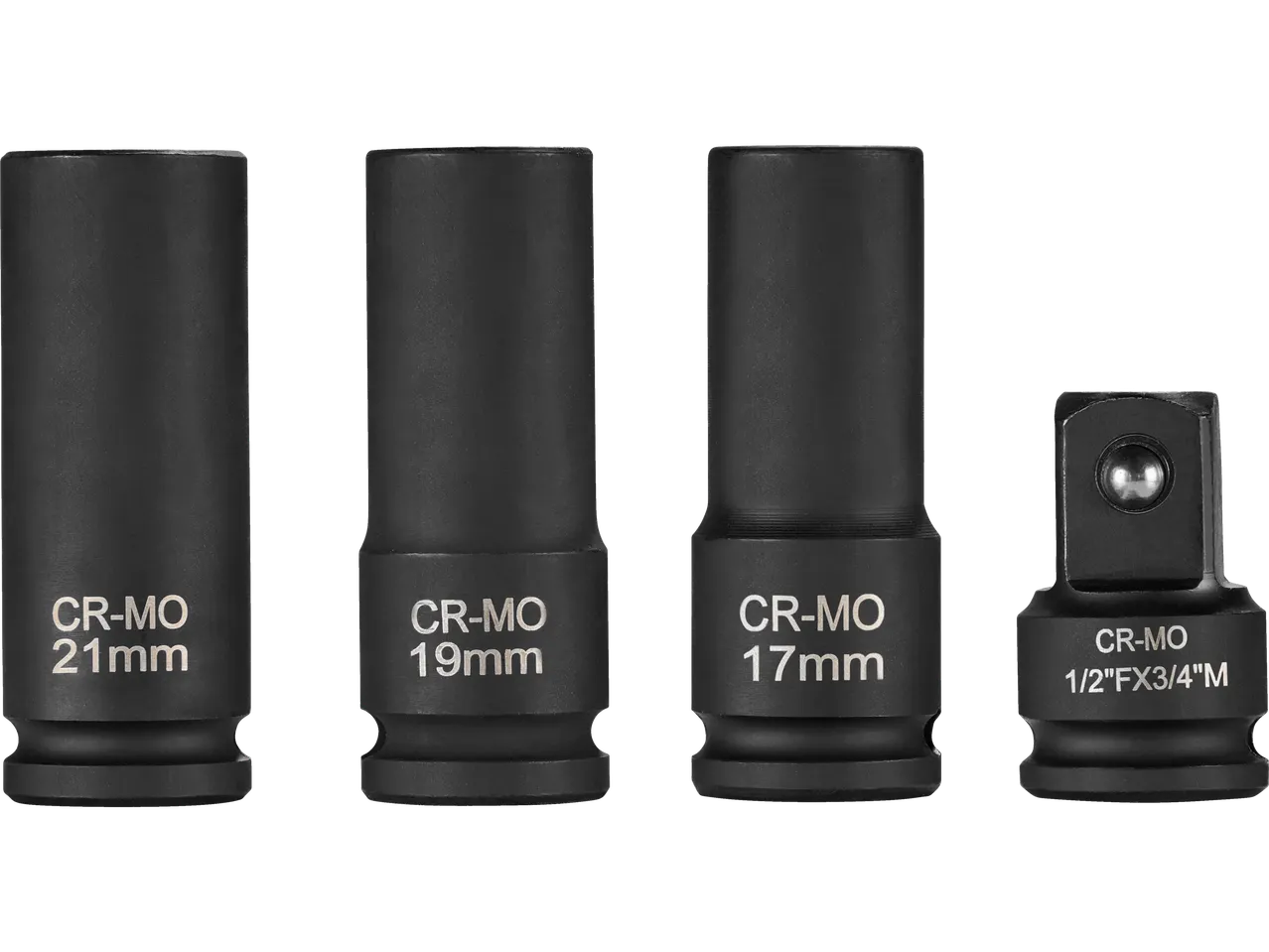 Parkside Performance® smūginiai galvutės ir adapteriai, dydžiai 17mm, 19mm, 21mm