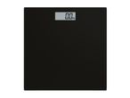 Black digital bathroom scale displaying 0.0 kg.