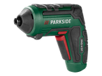 Акумулаторен винтоверт Parkside® PAS 4 D7 в зелено и черно.