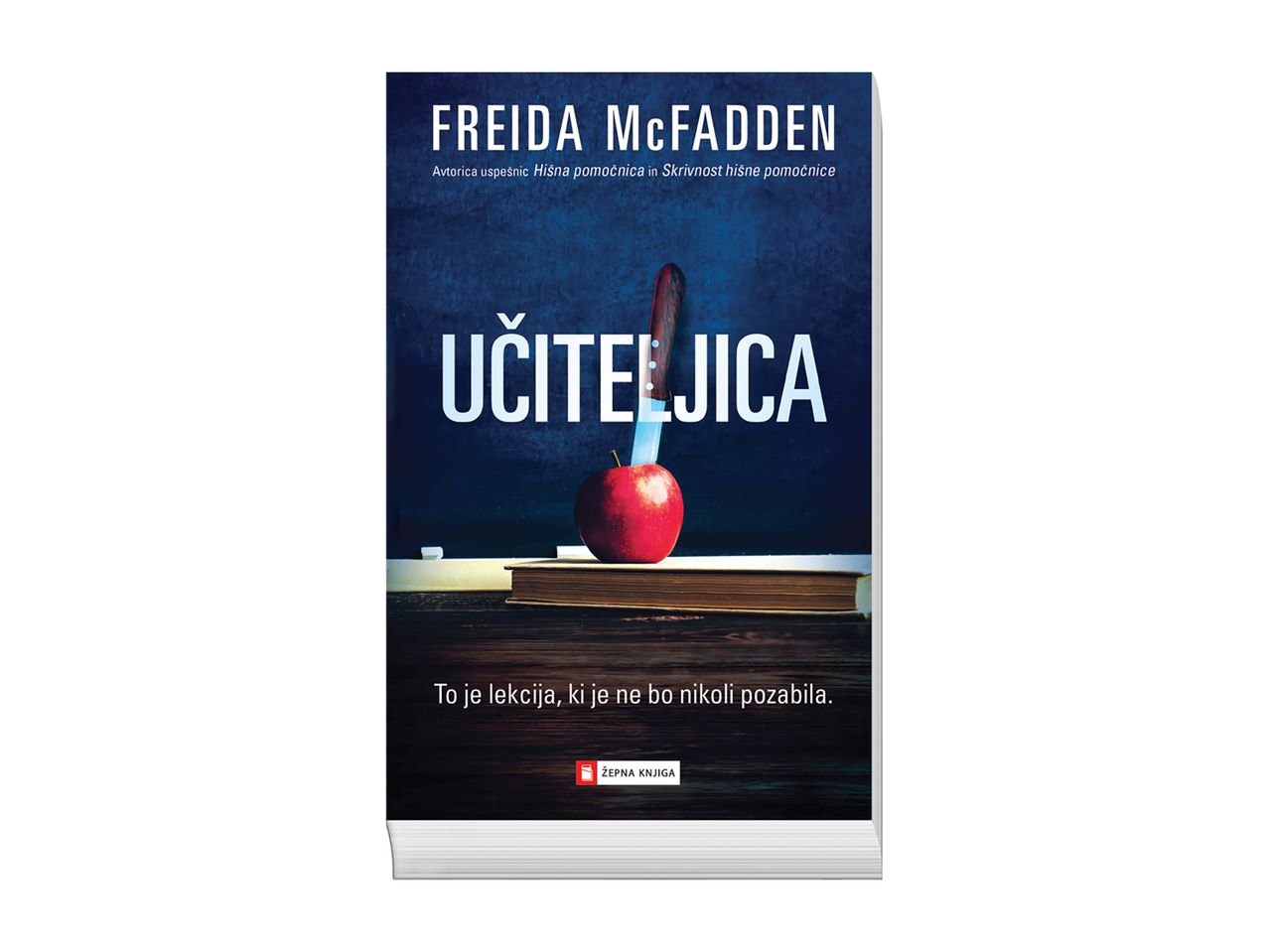 Knjiga 'Učiteljica' avtorice Freida McFadden.