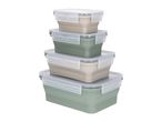 Silvercrest Rectangular Food Storage Containers - 4 Pieces
