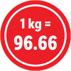 f 1 kg = 96.66