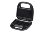 Gril electric pentru sandwich-uri, deschis.