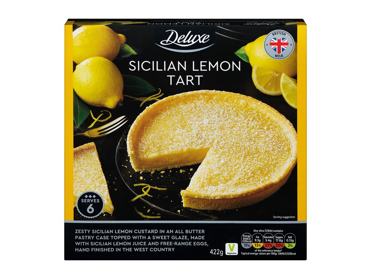 Go to full screen view: Deluxe Sicilian Treacle Tart/Lemon Tart - Image 2