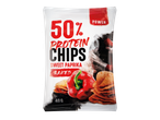 Chipsuri proteice 50%, aromă de paprica dulce, coapte.