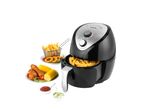Salter air fryer with fries, onion rings, and chicken nuggets.
