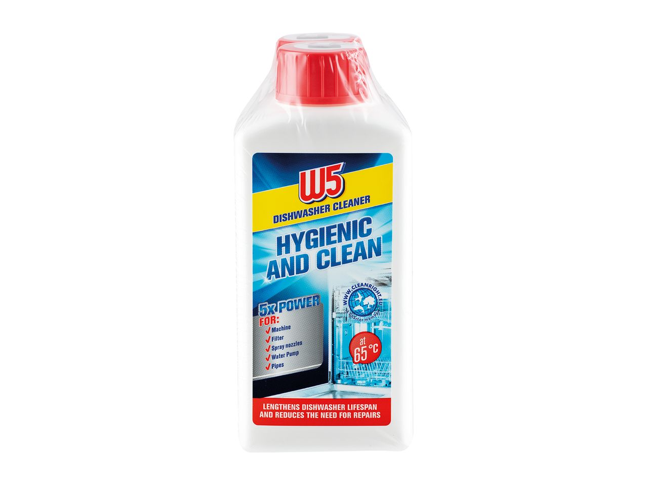 W5 Dishwasher Cleaner: Hygienic and clean, 5x power.