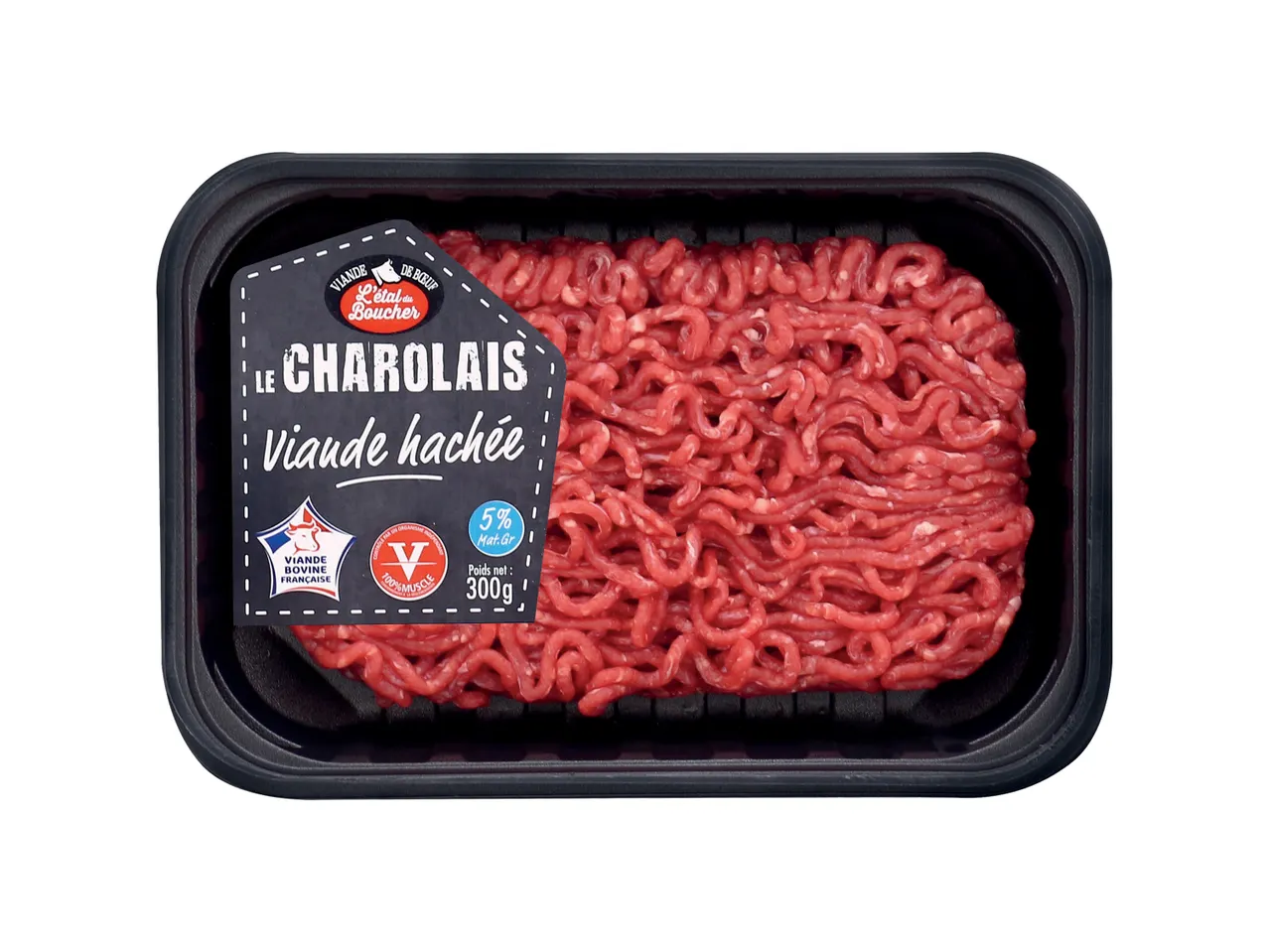 300g de viande hachée Charolais.