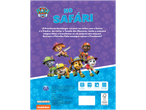 PAW Patrol: No Safari, com o Presidente Humdinger, Carlos, Tracker e os cachorros.