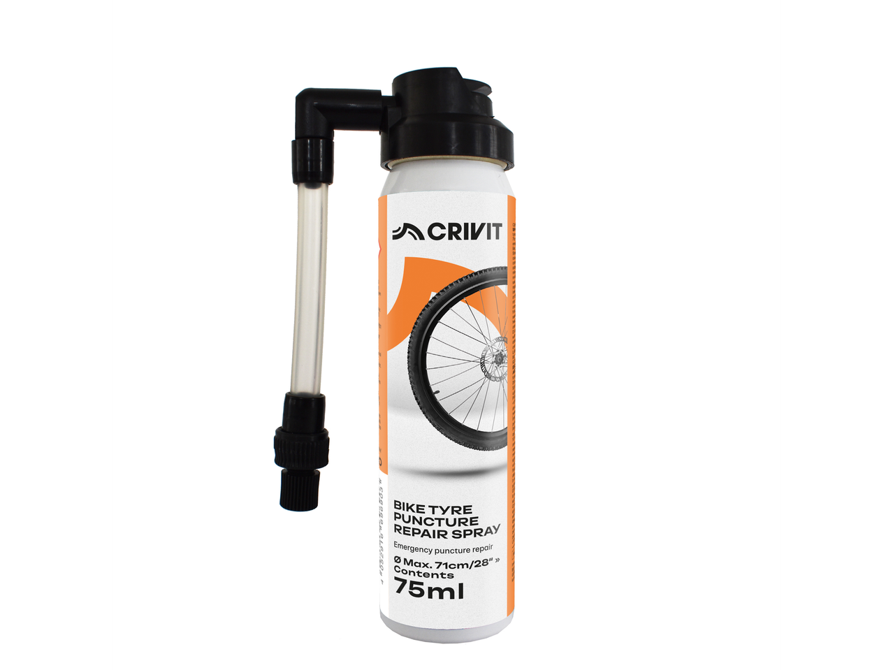 Spray reparatii pana bicicleta Crivit, 75ml.