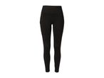 Women's black sports leggings with a high waistband and side pocket