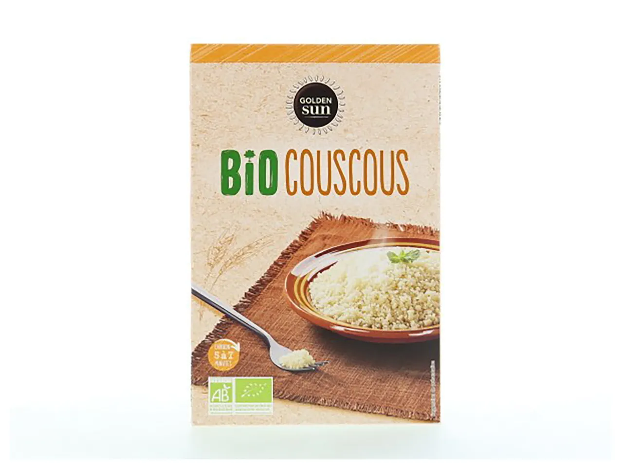 Couscous bio Golden Sun, plat prêt.