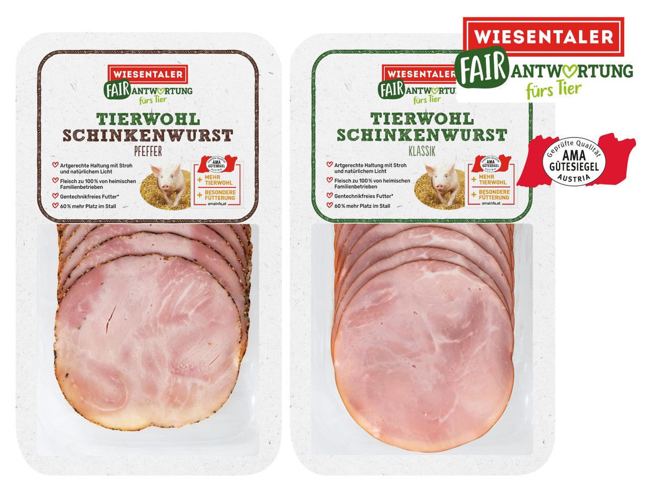 Gehe zu Vollbildansicht: AMA Tierwohl Schinkenwurst - Bild 1