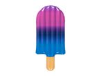 Popsicle-shaped inflatable pool float with a pink, purple, and blue gradient.