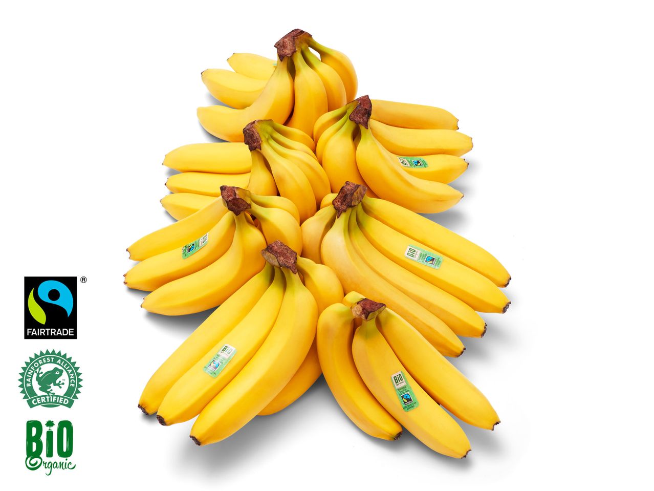 Ga naar volledige schermweergave: Fairtrade biologische bananen - afbeelding 1