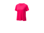 Tricou roz cu mâneci scurte.