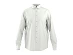 White long-sleeved button-down shirt with a button-down collar.