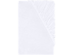 White Livarno Home Jersey Fitted Sheet with elasticated corner
